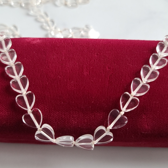 Jewelry - 14K GF Quartz Heart Beaded Necklace